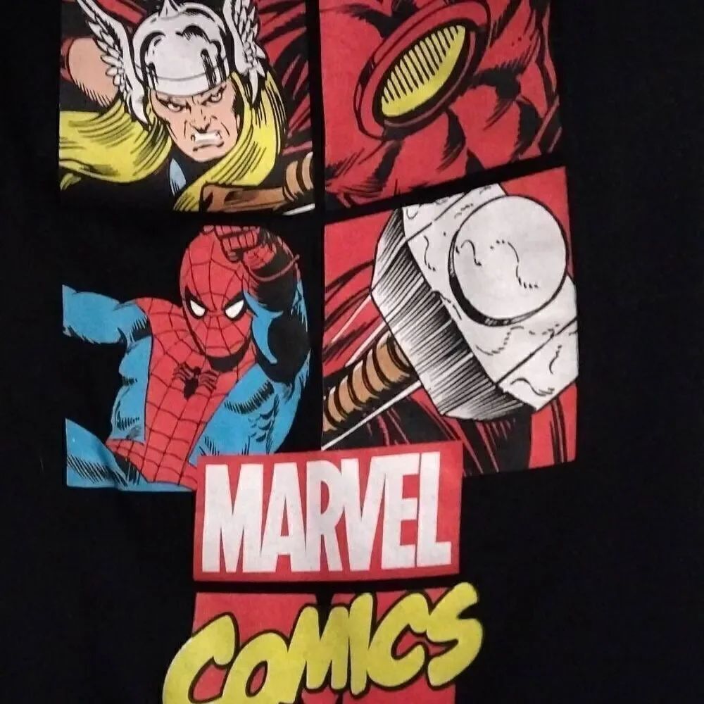 Marvel, Super Hero Sweat Pants, XL, Black, Soft, Lightweight